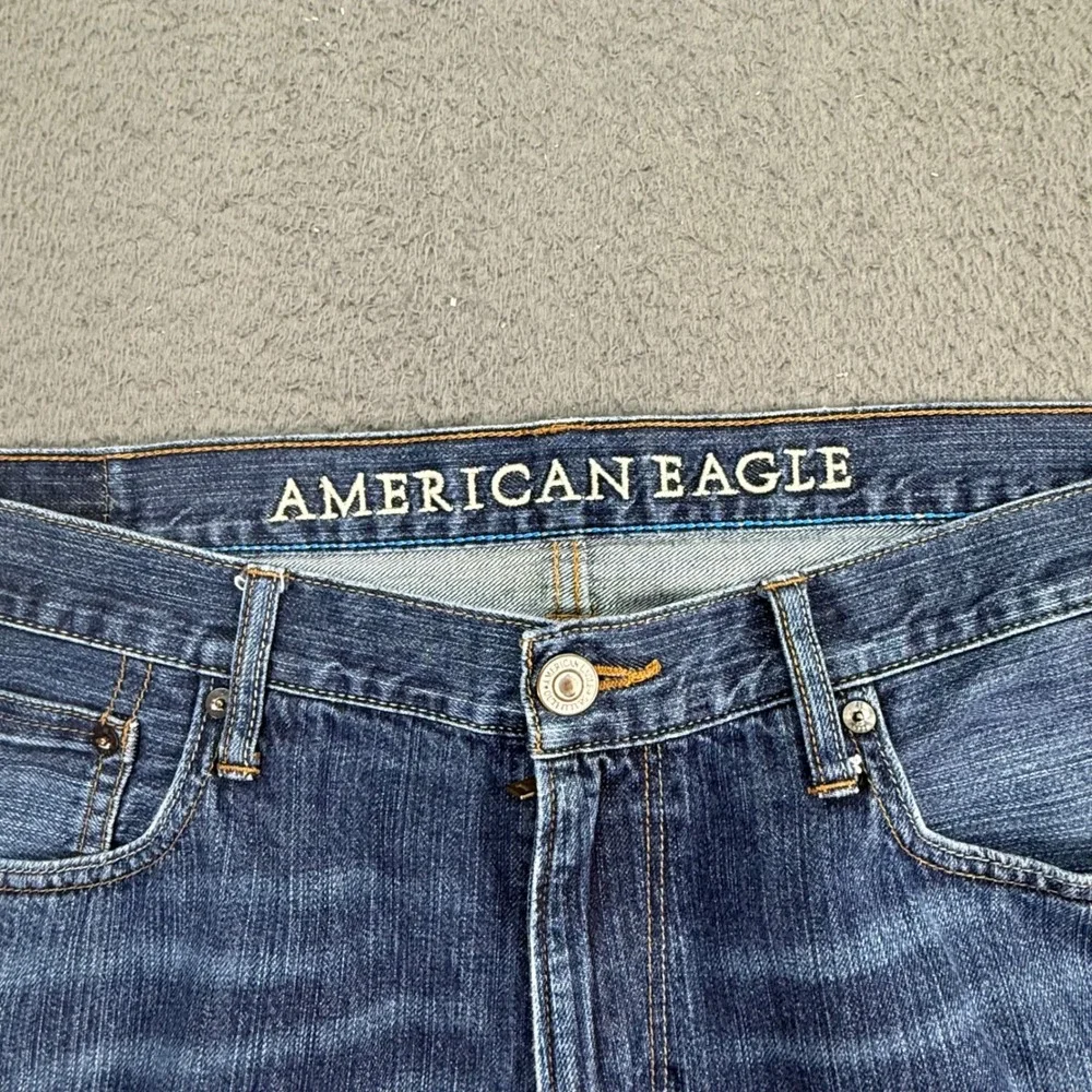 American Eagle Original Boot Jeans Mens 36x32 Blue Denim Medium Wash 4039